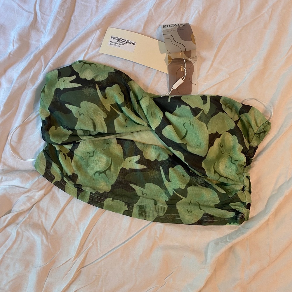 Floral Bandeau Crop Top